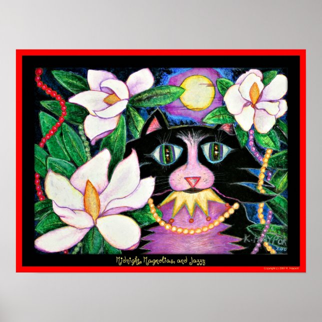 Mitternacht, Magnolien und Jazzy Poster (Vorne)