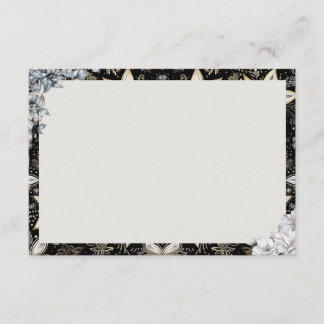 Mitternacht Majestät Blank Recipe Card Begleitkarte