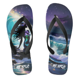 Mitternacht Meerjungfrau Pair Flip Flops