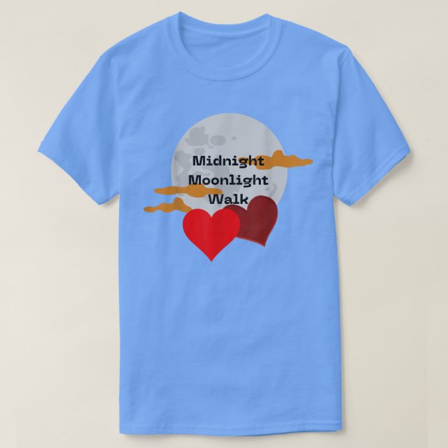 Mitternacht Moonlight Walk T-Shirt (Design vorne)