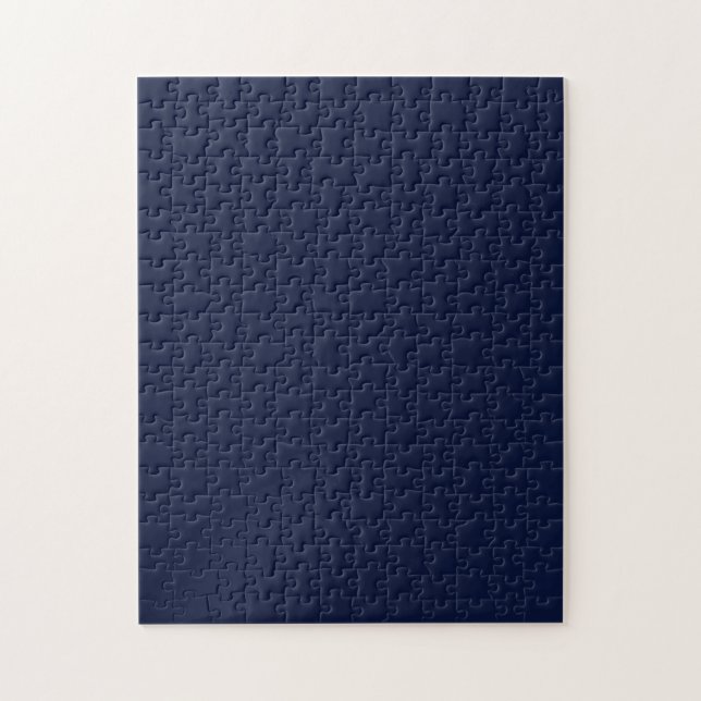 Mitternacht Navy Blue Solid Color (Vertikal)