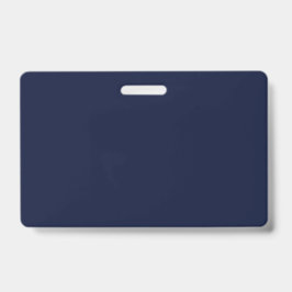 Mitternacht Navy Blue Solid Color Ausweis