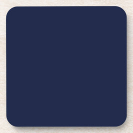 Mitternacht Navy Blue Solid Color Getränkeuntersetzer