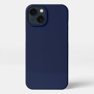 Mitternacht Navy Blue Solid Color iPhone Hülle