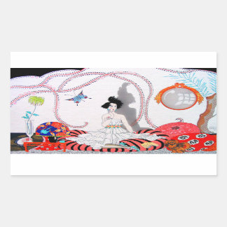 Mitternacht oder das moderne Apartment Rechteckiger Aufkleber