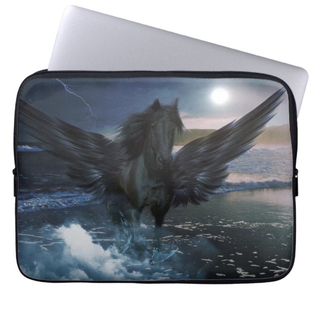Mitternacht Pegasus Electronics Bag Laptopschutzhülle (Vorderseite)