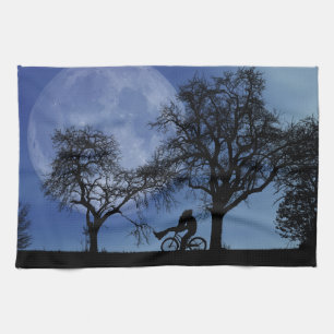 Mitternacht Radtour Geschirrtuch