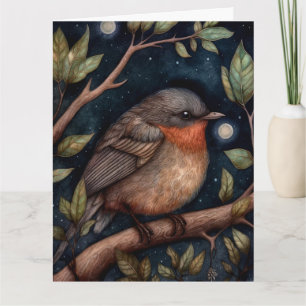 Mitternacht Robin Faltenkarte Karte