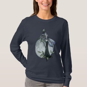 Mitternacht Rose Fairy Moon Long Sleeve Shirt