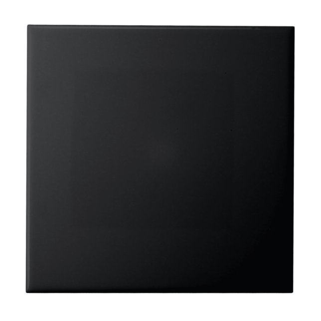 Mitternacht Schwarz-Solid-Farbe | #060709 Keramik Fliese (Vorderseite)