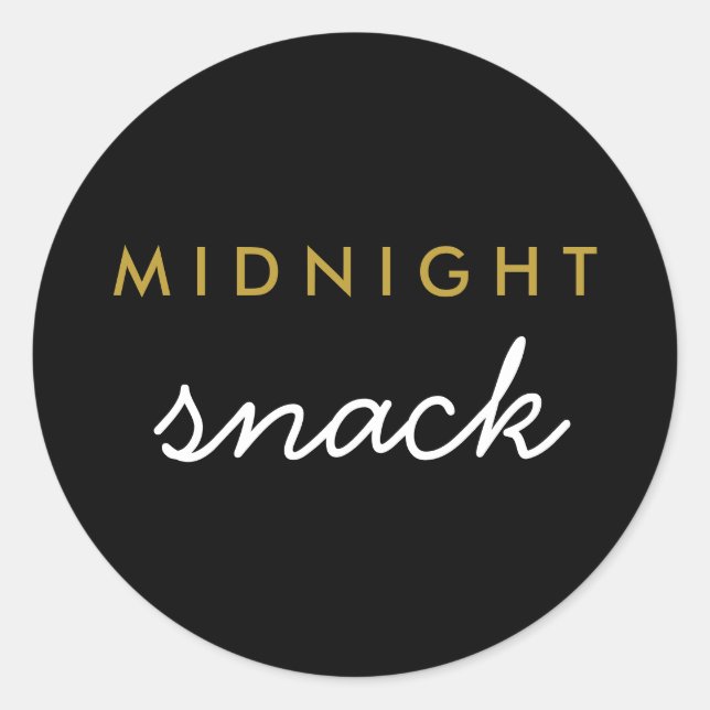 Mitternacht Snack Sticker (Vorderseite)