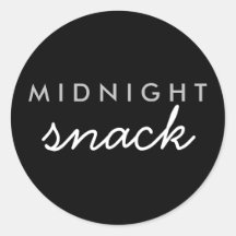 Mitternacht Snack Sticker Black Silver