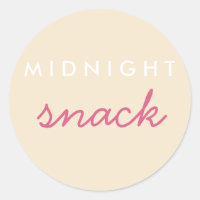 Mitternacht Snack Sticker Champagne Blush