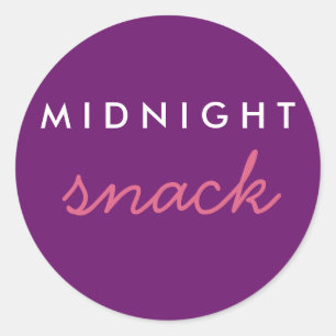 Mitternacht Snack Sticker Pink Lila
