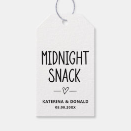Mitternacht Snack Wedding Geschenkanhänger