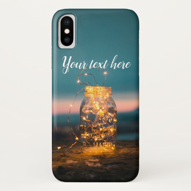 Mitternacht String Lights Jar Case-Mate iPhone Cas Hülle (Rückseite)