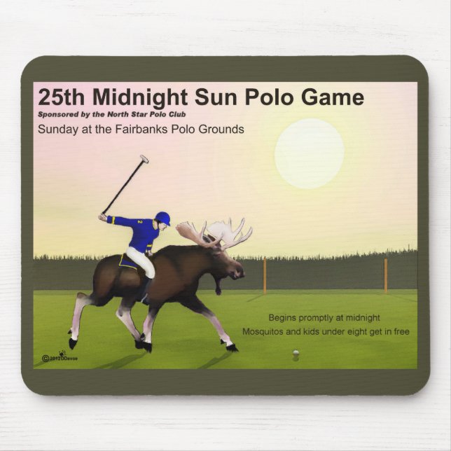 Mitternacht Sun Polo Mousepad (Vorne)