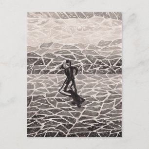 Mitternacht-Tango-Postkarte Postkarte