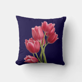 Mitternacht Tulips Kissen