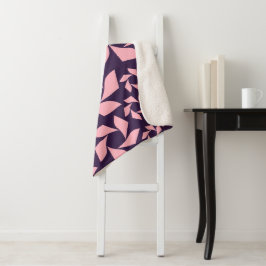 Mitternacht Violet & Strawberry Cream Spirale Blan Sherpadecke