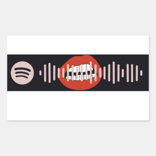 Mitternacht von Miley Cyrus Spotify Code Rechteckiger Aufkleber