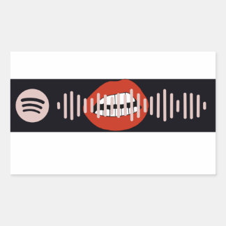 Mitternacht von Miley Cyrus Spotify Code Rechteckiger Aufkleber