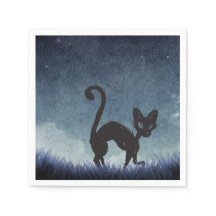 Mitternacht Whiskers & Moonlit Mischief Paper Napk
