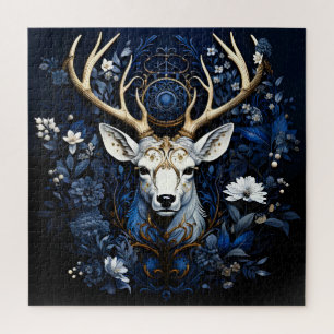 Mitternächtliche himmlische Blumen-Gotik-Hirsch 
