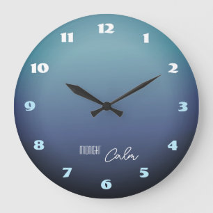 Mitternachts-Beruhigungsgradient Große Wanduhr
