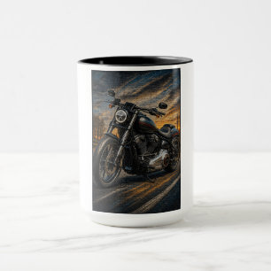Mitternachts-Cruiser-Mosaik-Kunsttasse Tasse