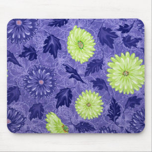 Mitternachts-Daisy-Garten Mousepad