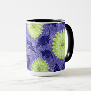 Mitternachts-Daisy-Garten Tasse