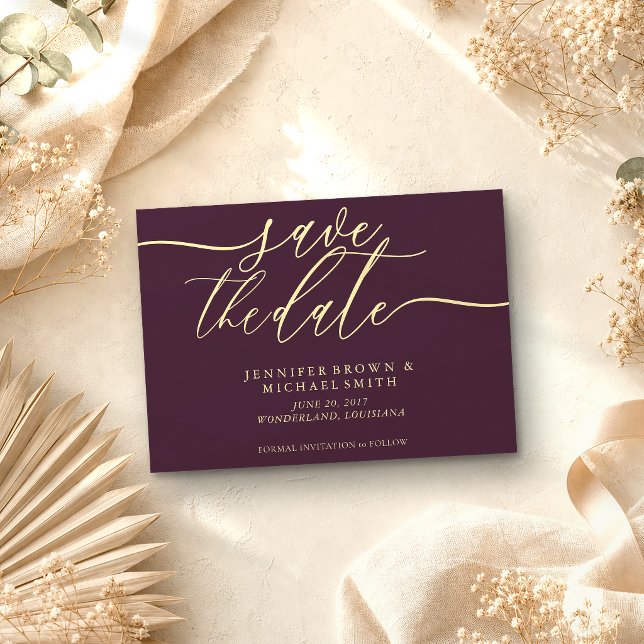 Mitternachts-Feigen- und Champagner-Hochzeit-Speic Save The Date (Von Creator hochgeladen)