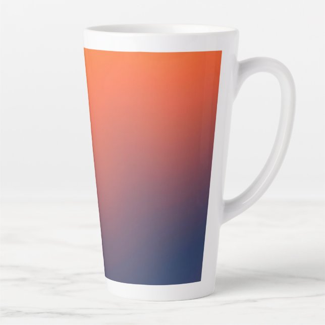 Mitternachts-Glutfarbenverlauf Milchtasse (Rechts)