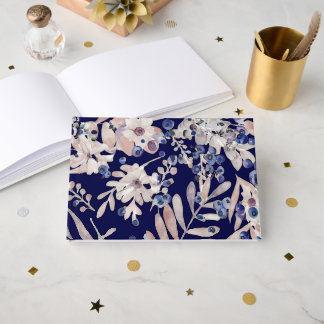 Mitternachts Indigo Eukalyptus & Blaubeer Botanik Gästebuch