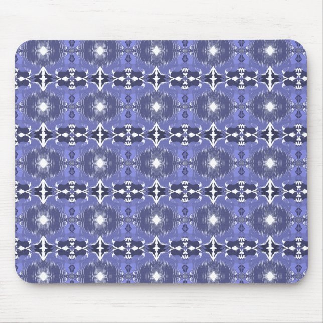 Mitternachts-Indigo-Kaleidoskop  Mousepad (Vorne)