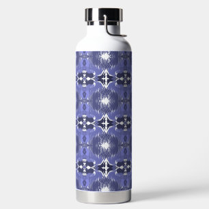 Mitternachts-Indigo-Kaleidoskop  Trinkflasche