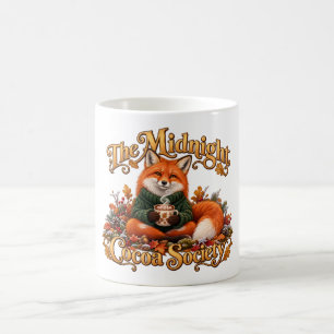 Mitternachts-Kakaogesellschaft Cozy Orange Fuchs Kaffeetasse
