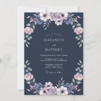 Mitternachts-Lila-Blatt-Hochzeit