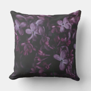 Mitternachts-Lilac-Reverie-Wurfkissen Kissen