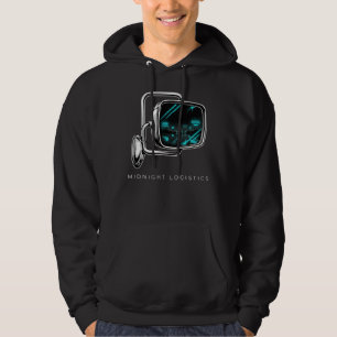 Mitternachts-Logistik-LKW-Fahrer-Geschenk Nachtfra Hoodie