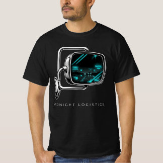 Mitternachts-Logistik-LKW-Fahrer-Geschenk Nachtfra T-Shirt