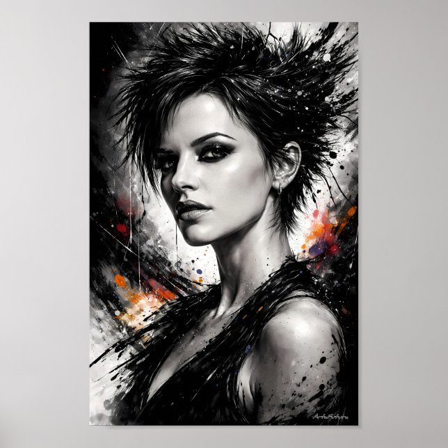 Mitternachts-Muse von Tinte und Trotz Poster (Vorne)