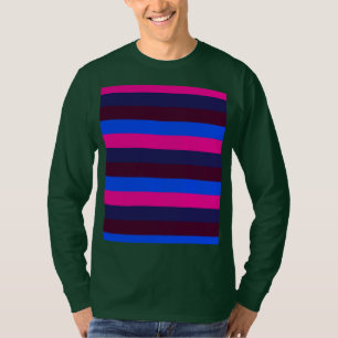 Mitternachts Neonstreifen T-Shirt