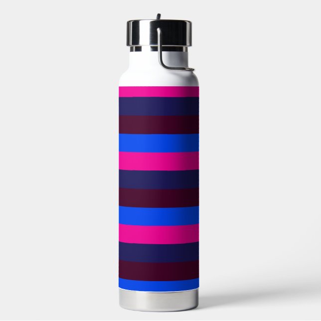 Mitternachts Neonstreifen Trinkflasche (Links)