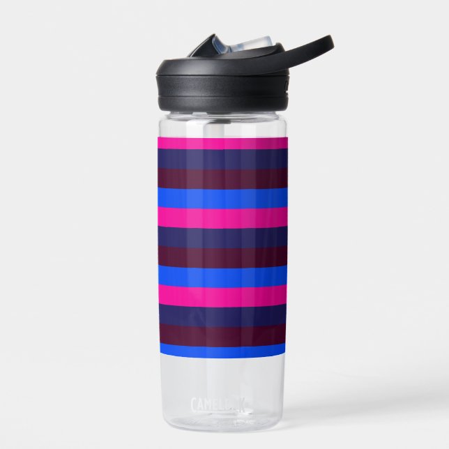 Mitternachts Neonstreifen Trinkflasche (Links)