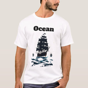 Mitternachtsarmada Segel des Stillschweigenden Mee T-Shirt