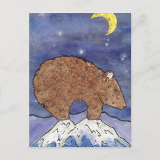 Mitternachtsbär Postkarte
