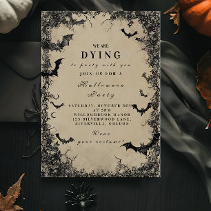 Mitternachtsbats Spuk Halloween Einladung