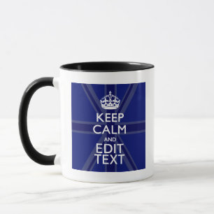 Mitternachtsblau Behalten Ruhe haben Ihren Text Un Tasse